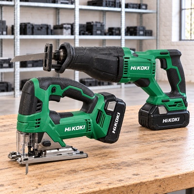 Hitachi ir HiKOKI siaurapjūkliai ir tiesiniai pjūklai