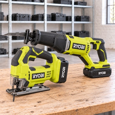 Ryobi siaurapjūkliai ir tiesiniai pjūklai